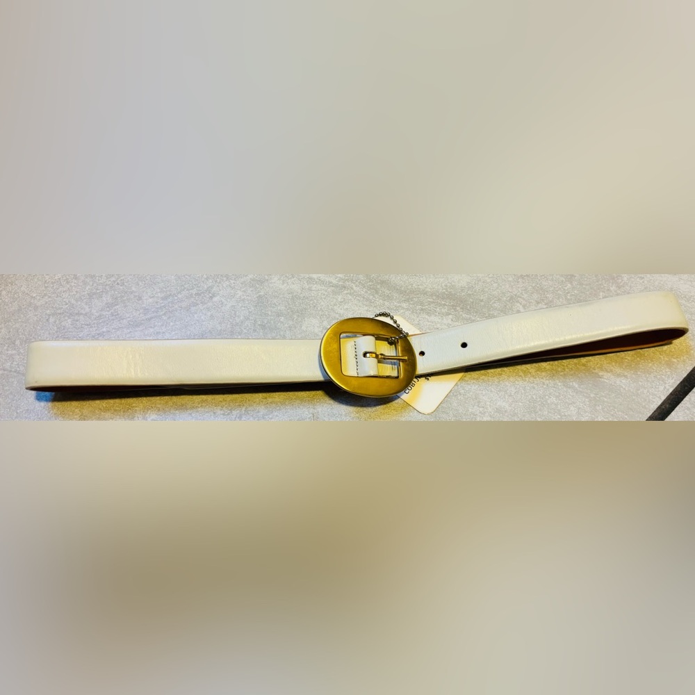Vintage Harken Ltd Belt With A Gold-Tone Brass Buckle